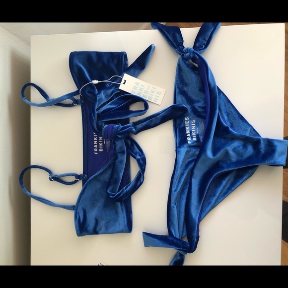 Frankie’s Bikinis Falcon Velvet Bikini Set - Picture 2 of 5